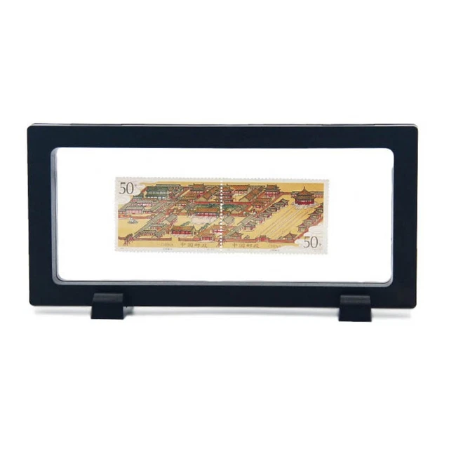 3D Floating Coin Medal Display Frame Holder Box Case,Black With Stand 180 X 90mm