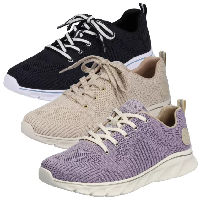 Rieker scarpe con lacci donna sneaker tessuto scarpe basse 54022