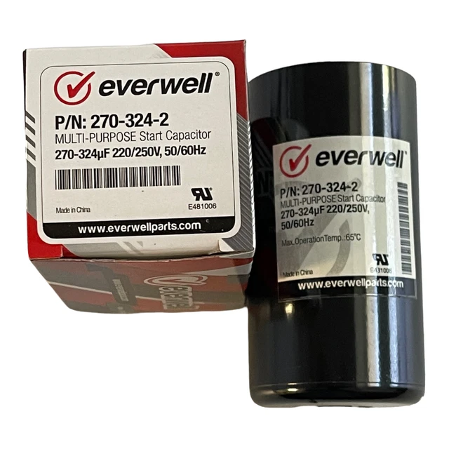 Condensateur De Démarrage 30 µF (30 MF) 250 Volts JYUL - Sortie à Cosses, Pour Moteur Monophasé - Neuf