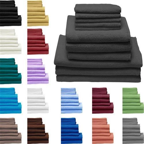Qool24 Hochwertige Badvorleger Badematte 500g/m² 50x70cm Badteppich viele Farbe