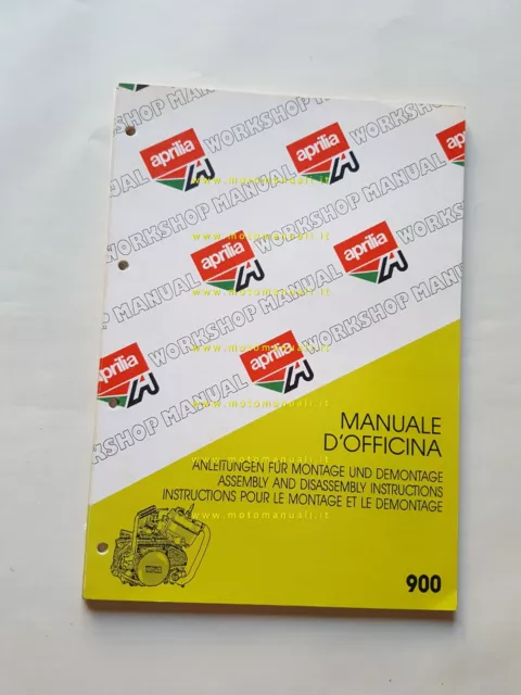 Aprilia Motore 900 50 manuale officina Italiano Inglese Francese Tedesco