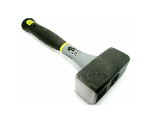 1 KG Double Face Sledge Marteau Poignée en fibre de verre 2.2lbs Tête durcie