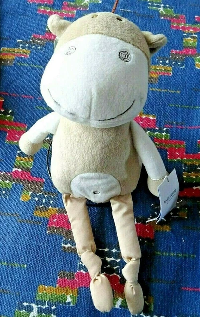 In / Doudou Peluche La Redoute Vache Coccon Marron Beige Blanc 40 Cm   Neuf