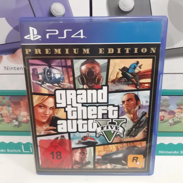 Grand Theft Auto V Premium Edition GTA 5 PlayStation 4 PS4 Gebraucht in OVP