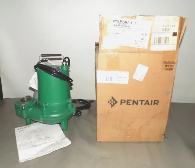 Myers PENTAIR MSP50ACI10 SP Series Sewage Pump with Diaphragm Pressure Switch
