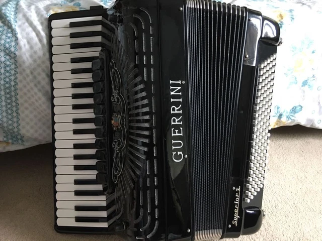 GUERRINI SUPERIOR Accordion Double Cassotto 120 Bass 70's