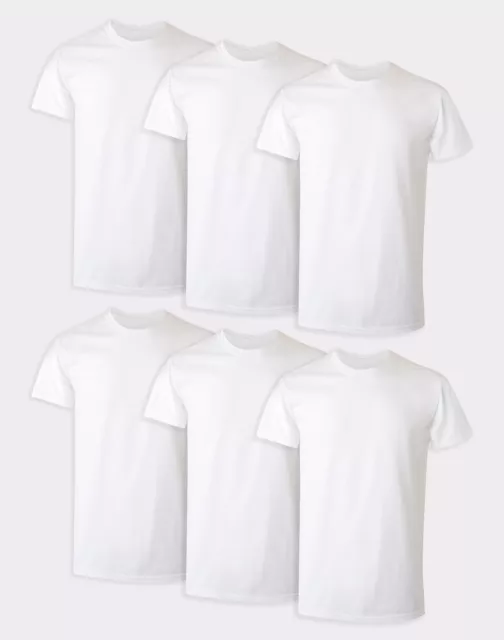 Hanes T-Shirt 6-Pack Ultimate Men's ComfortSoft FreshIQ Crewneck FreshIQ Short