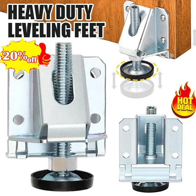 HEAVY DUTY ADJUSTABLE Leveling Feet Reduce Noise Furniture Table Legs