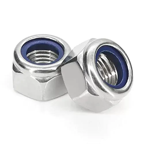 M61.0 Nylon Insert Lock Nuts Stainless Steel 304 188 Lock Nuts With Nylon Inse