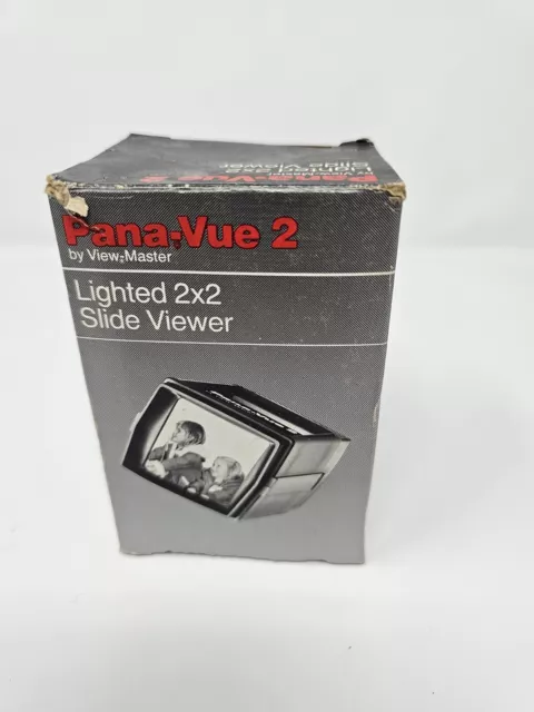 View Master Pana-Vue 2 Lighted 2x2 Slide Viewer 35MM 126 Cartridge W/Box. Tested