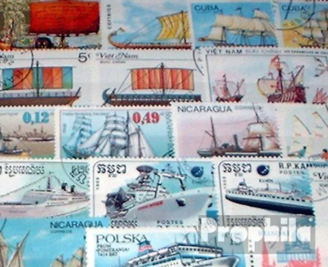 Thematics 200 différents Navires et bateaux timbres