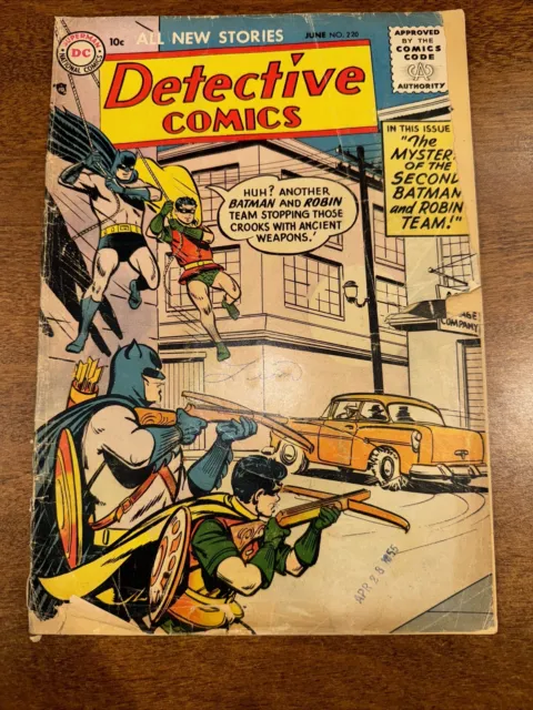 DETECTIVE COMICS #220 (June 1955 DC) Golden Age BATMAN & ROBIN