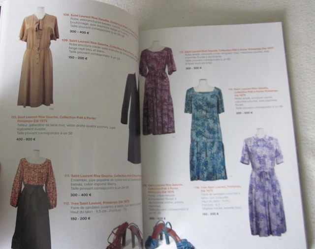 Mode : Catalogue De Vente Cornette De Saint Cyr Saint Laurent Rive Gauche 3