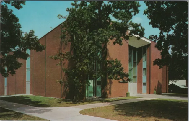 Monroe Auditorium Lenoir Rhyne College Hickory NC Chrome Vintage Post Card