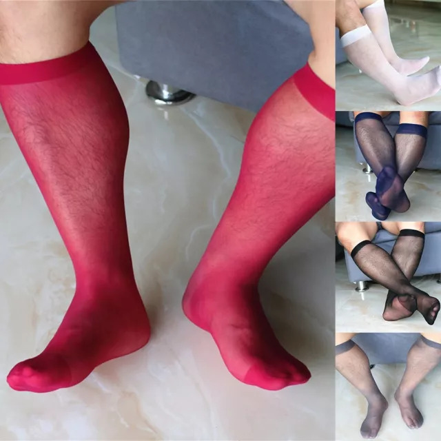 Vêtements Hommes 'S Chaussettes Habillé Haut Élastique sur Tout Mollet Bas Fin