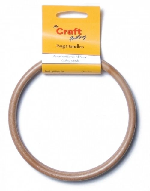 Craft Factory Tasche Griffe leichtes Holz - 130 mm - pro Packung