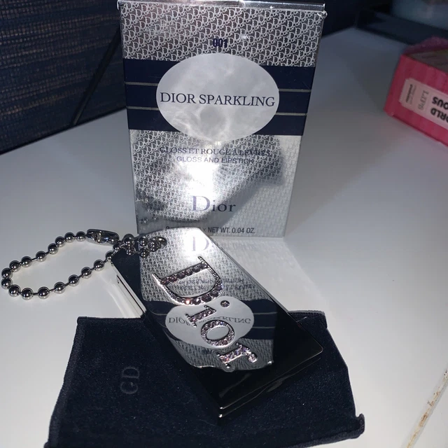 VINTAGE CHRISTIAN DIOR Sparkling Gloss Lipstick Swarovski Crystal