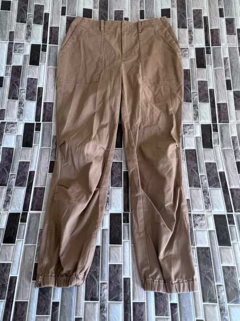 INC International Concepts Size 4 Baked Clay Straight Leg Cropped Cargo Pants