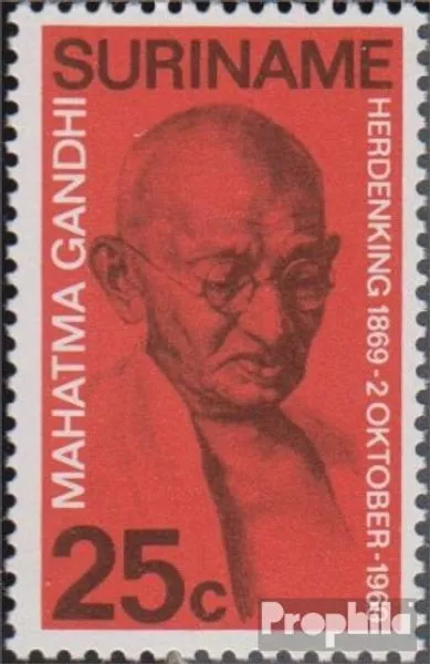 suriname 561 (complete issue) unmounted mint / never hinged 1969 Mahatma gandhi