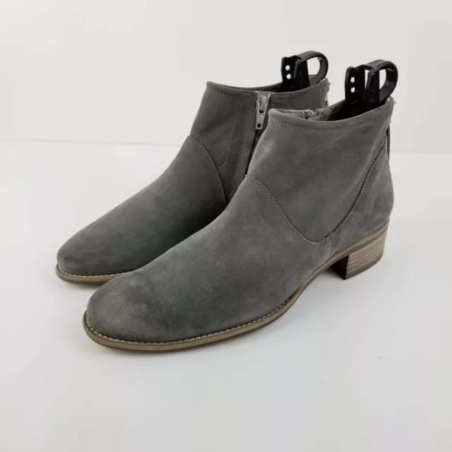 Paul Green Women's Boston Bootie Gray Suede Zip Up Booties UK 4.5 (US 7.5)