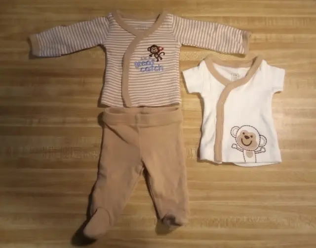 Carter's Just One You Baby Boy Preemie 100% Cotton I'm A Great Catch Outfit
