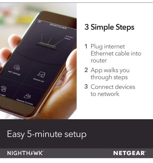NETGEAR Nighthawk X6 router WiFi intelligente (R8000) - AC3200 velocità wireless tri-band 7