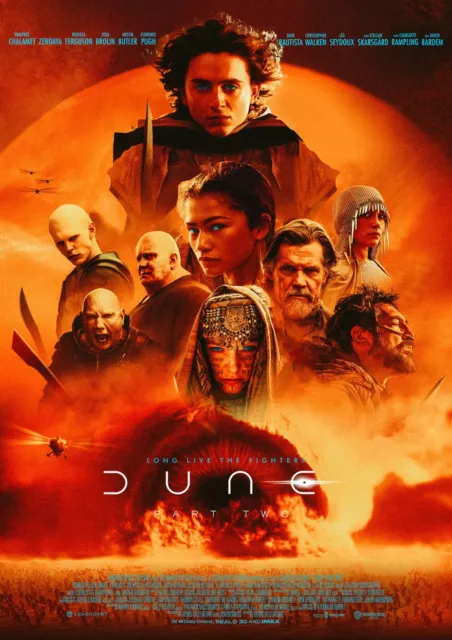 DUNE Part 2 Saga Poster Original Film 2024 Affiche A3 - A4