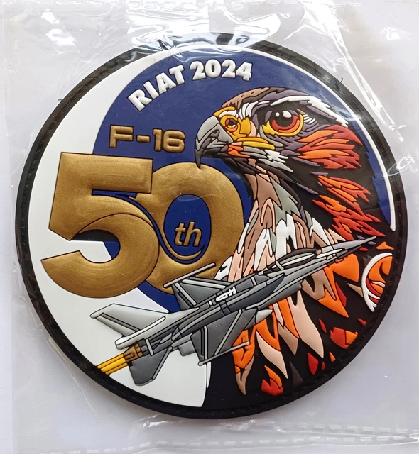 50 YEARS F-16 50th Anniversary RIAT 2024 Air Tattoo Patch £47.47 ...