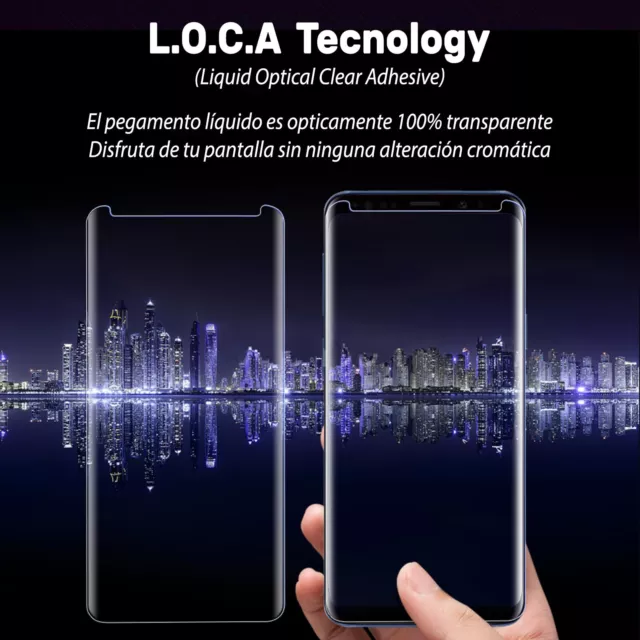 Protector Pantalla Samsung Galaxy S10-S10 Plus-S10e Cristal Templado UV LED 3