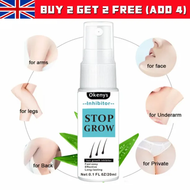 Powerful Permanent Painless Hair Removal Spray Stop Hair Growth Inhibitor