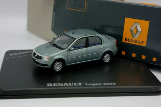 RENAULT LOGAN 2008 BLEU ELECTRIQUE ELIGOR 1/43 Neuf en boite H36