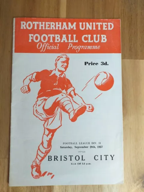 Rotherham v Bristol City-Division 2-1957/58