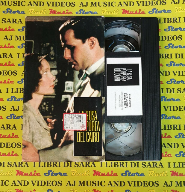 vhs-film-la-rosa-purpurea-del-cairo-mia-farrow-cartonata-1985-f7-no