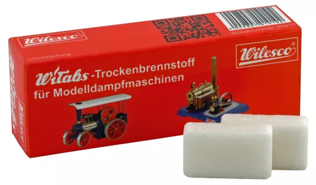 Wilesco  Witabs 12 Tabletten Trockenbrennstoff Dampfmaschine  01010