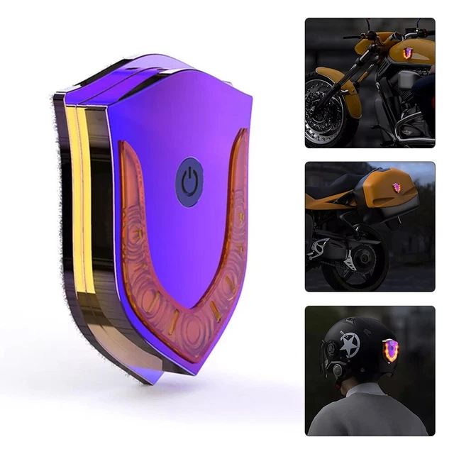 Lumière DEL polyvalente et portable pour casques de moto restez protégé