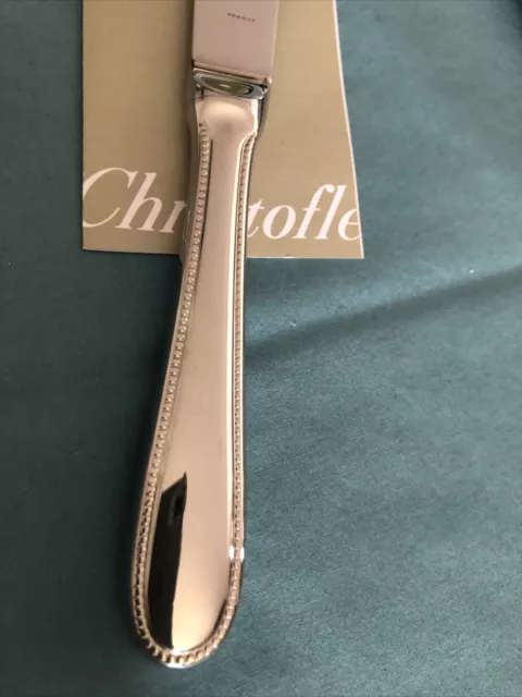 CHRISTOFLE  - 1 Couteau ACIER  -,Modèle PERLE - NEW