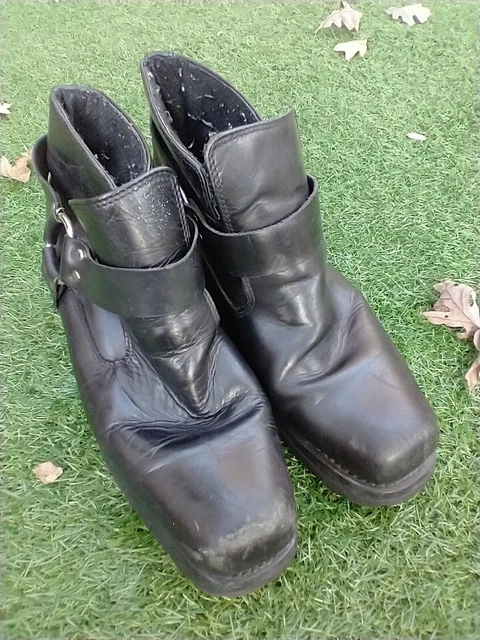 HARLEY STYLE LEATHER BOOTS Motorcycle Biker BOOT Size 13 GREAT CONDITION