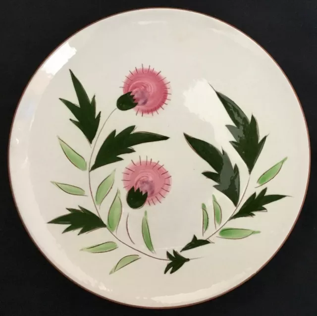 Vintage Stangl Pottery 1-8 1/8" Salad Plate 'Thistle'