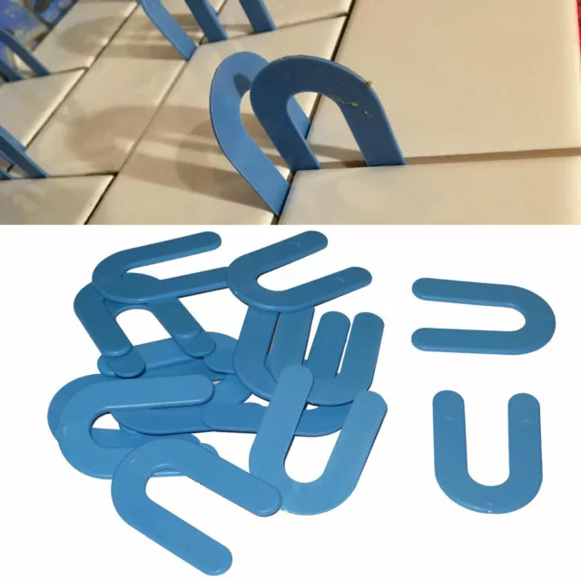 1.5mm Plastic Shims Structural Horseshoe U Shaped, Tile Spacers, Blue