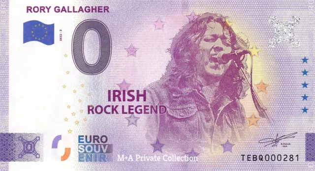 0 Euro-Schein IRLAND - RORY GALLAGHER Irish Rock Legends TEBQ-2022-2