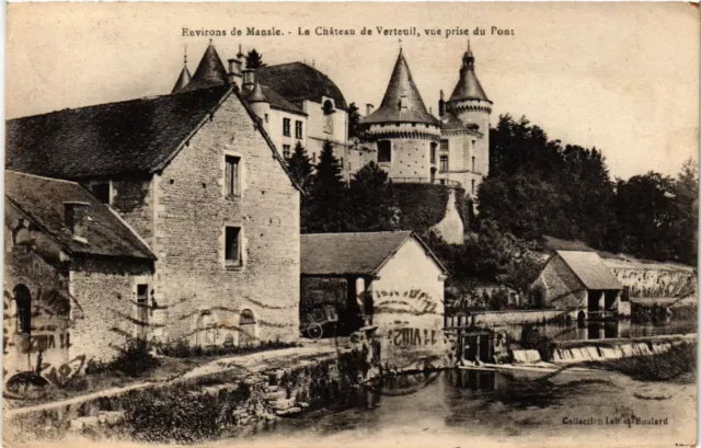 CPA AK Env. de MANSLE - Le Chateau de VERTEUIL view taken from the bridge (519144)