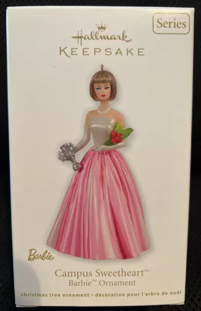 2011 Hallmark Keepsake Campus Sweetheart Barbie Ornament New Sealed