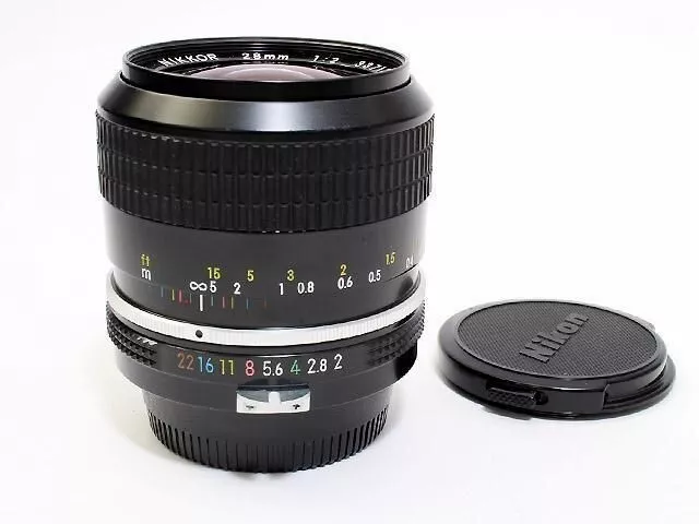 Nikon Nikkor 28mm F2 Pre-ai Weitwinkel Prime Objektiv Exzellent Aus Japan F/S