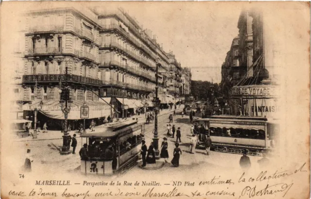 CPA MARSEILLE Perspective de la Rue de Noailles (444873)