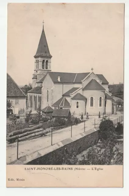 SAINT HONORE LES BAINS - Nievre - CPA 58 - l' Eglise