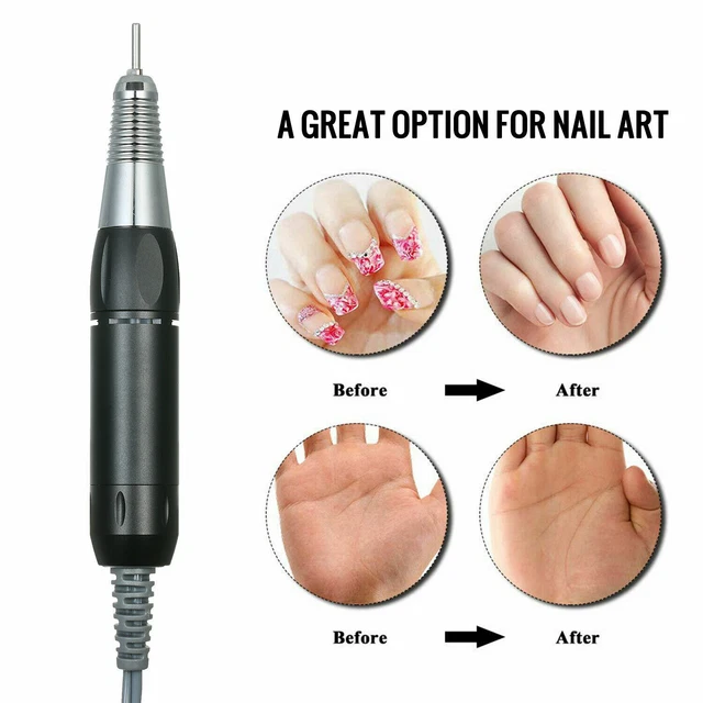 Herramienta de manicura para máquina de taladro de uñas eléctrica manija pieza de mano pluma