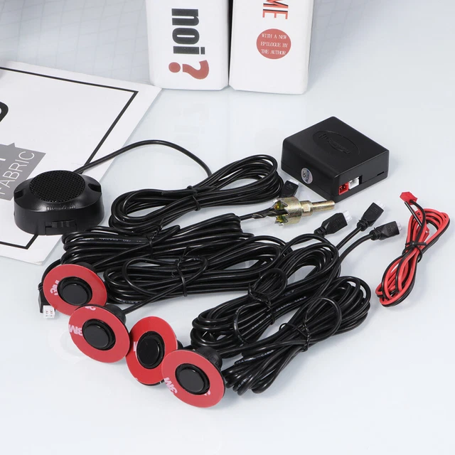 4 pz sensori piatti regolabili sensore di parcheggio inverso kit sistema radar di backup