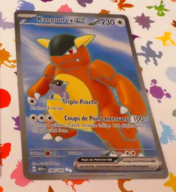 Pokemon 151 Card Rare Holo Card Fr Kangourex 190/165 EX EV3.5 MEW FR Mint