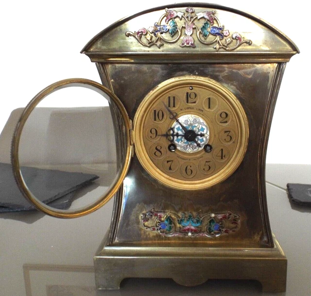 RARE JAPY FRERES 8 Day Striking On Hours+Half Hours Mantel Clock