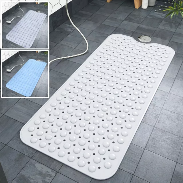 Extra Large Bath Mat Non Slip Bathtub Strong Suction Anti Mold Rubber Shower Mat